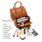 Retro PU Leather Handbag with Multi Card Slot