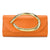Metal Handle Metallic Clutch Purse