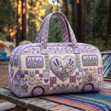 Lavender Camper Quilted Duffle Bag