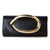 Metal Handle Metallic Clutch Purse