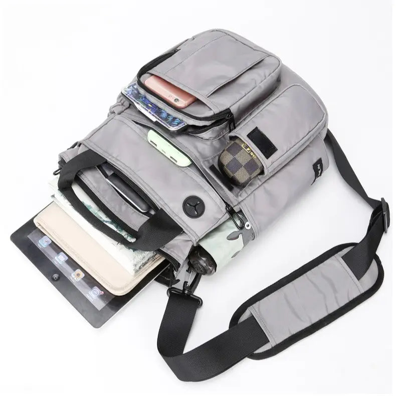 Nylon Multifunctional Crossbody Messenger Bag