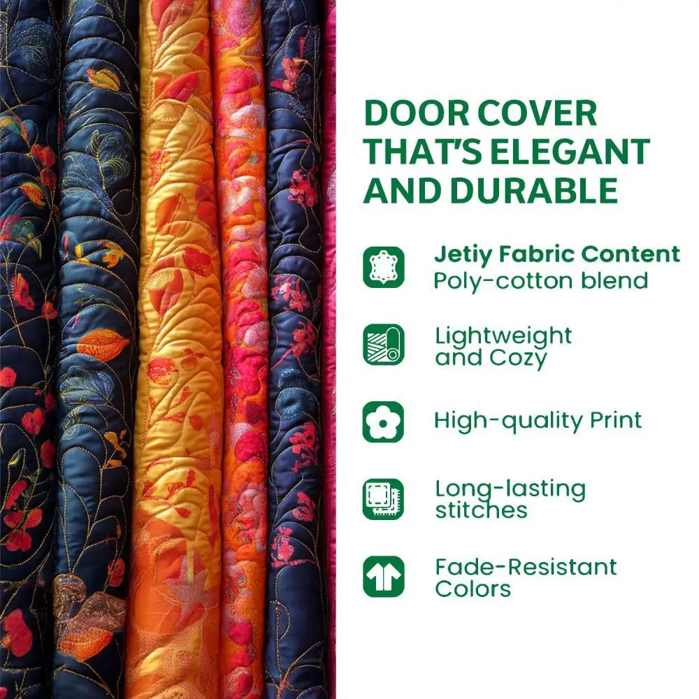 Book Tree Quilted Door Cover
