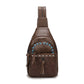 2-Way Wear Sling Boho Western Print Convertible Backpack