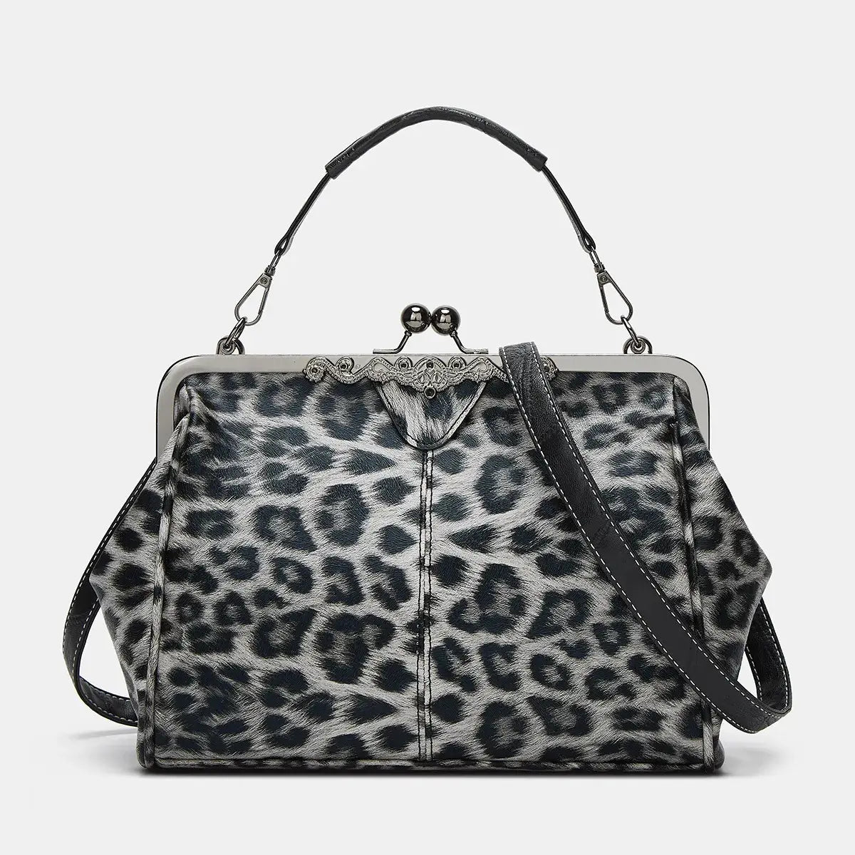 💼2026 New Kattee Elegant Waterproof Women’s Leather Kiss-Lock Tote Handbag