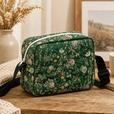 Wildflower Botanical Quilted Crossbody Bag