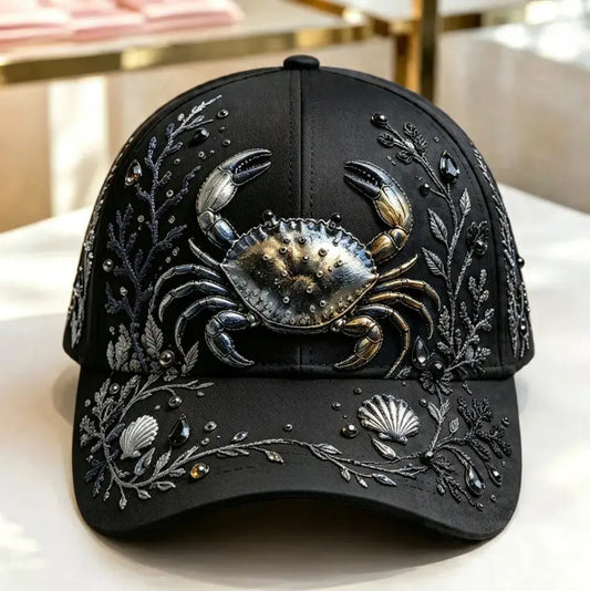 Dark Crab 3D-printed Creature Pattern Cap