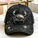 Dark Crab 3D-printed Creature Pattern Cap
