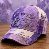 Awareness Ribbon Floral 3D-printed Creature Pattern Cap