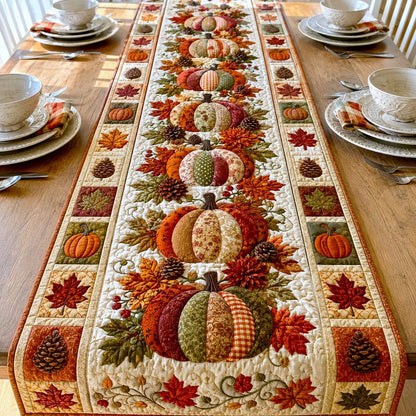 Pumpkin Season Quilted Table Runner