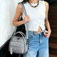 Crossbody Lightweight Quilted Tote Bag