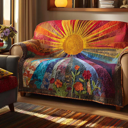 Sunshine Quilted Sofa Cover