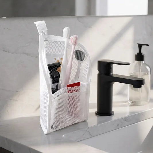 🧺Breathable Mesh Zippered Toiletry Bag