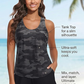 3 Piece Tankini with Shorts - Sporty Swimsuit