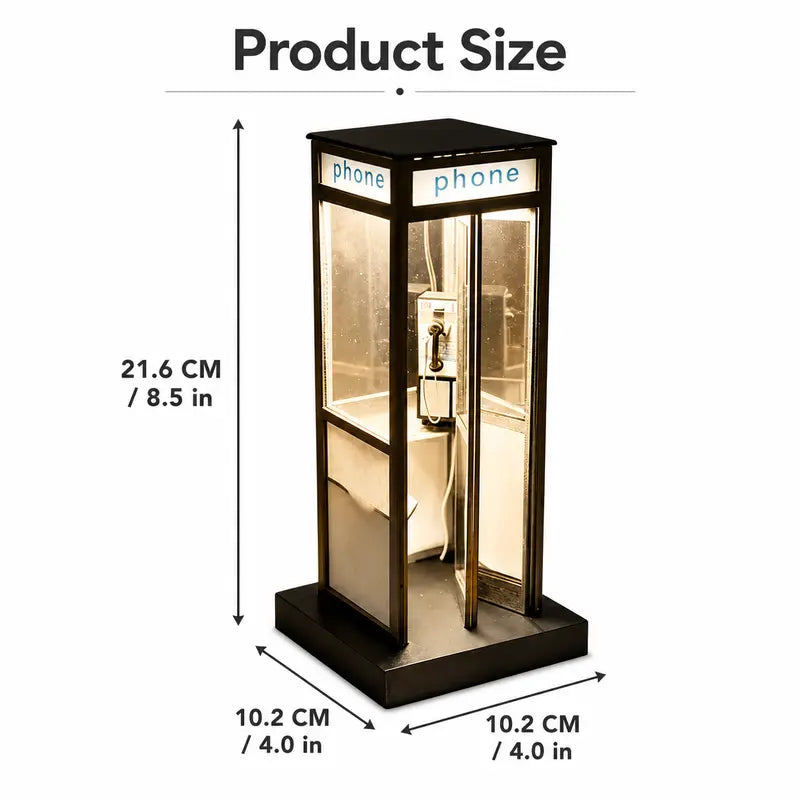 Vintage Phone Booth Ambient Lamp