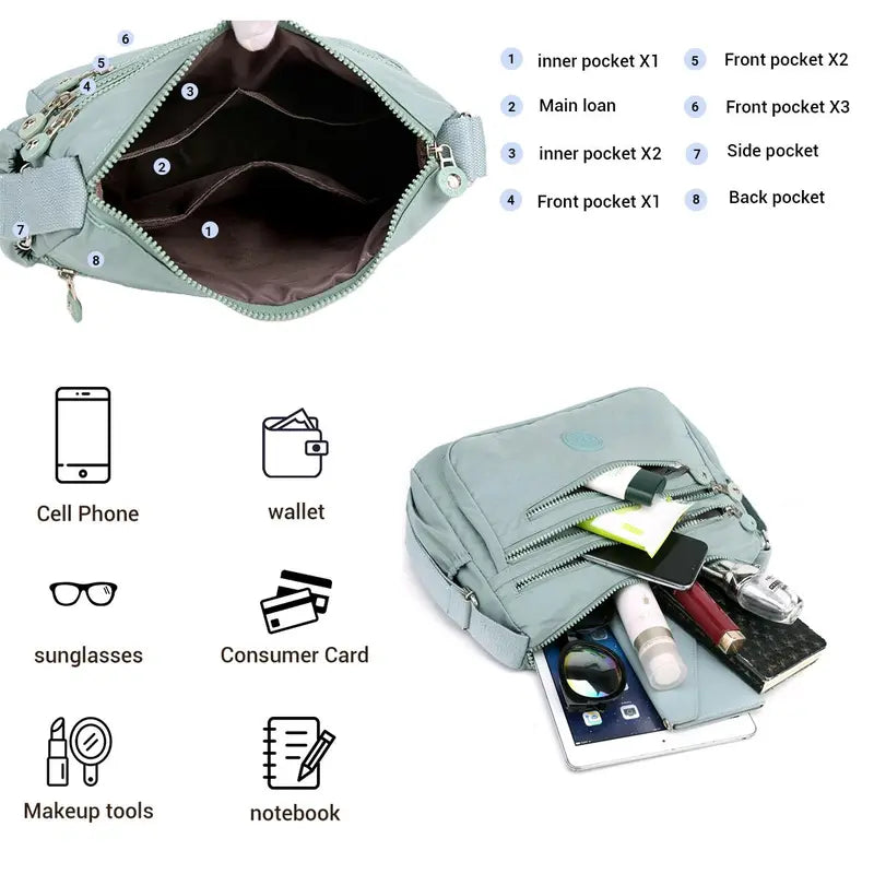 Women's Anti-Theft Waterproof Nylon Bag