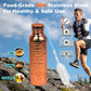 Copper & Golden Hammered Water Bottle