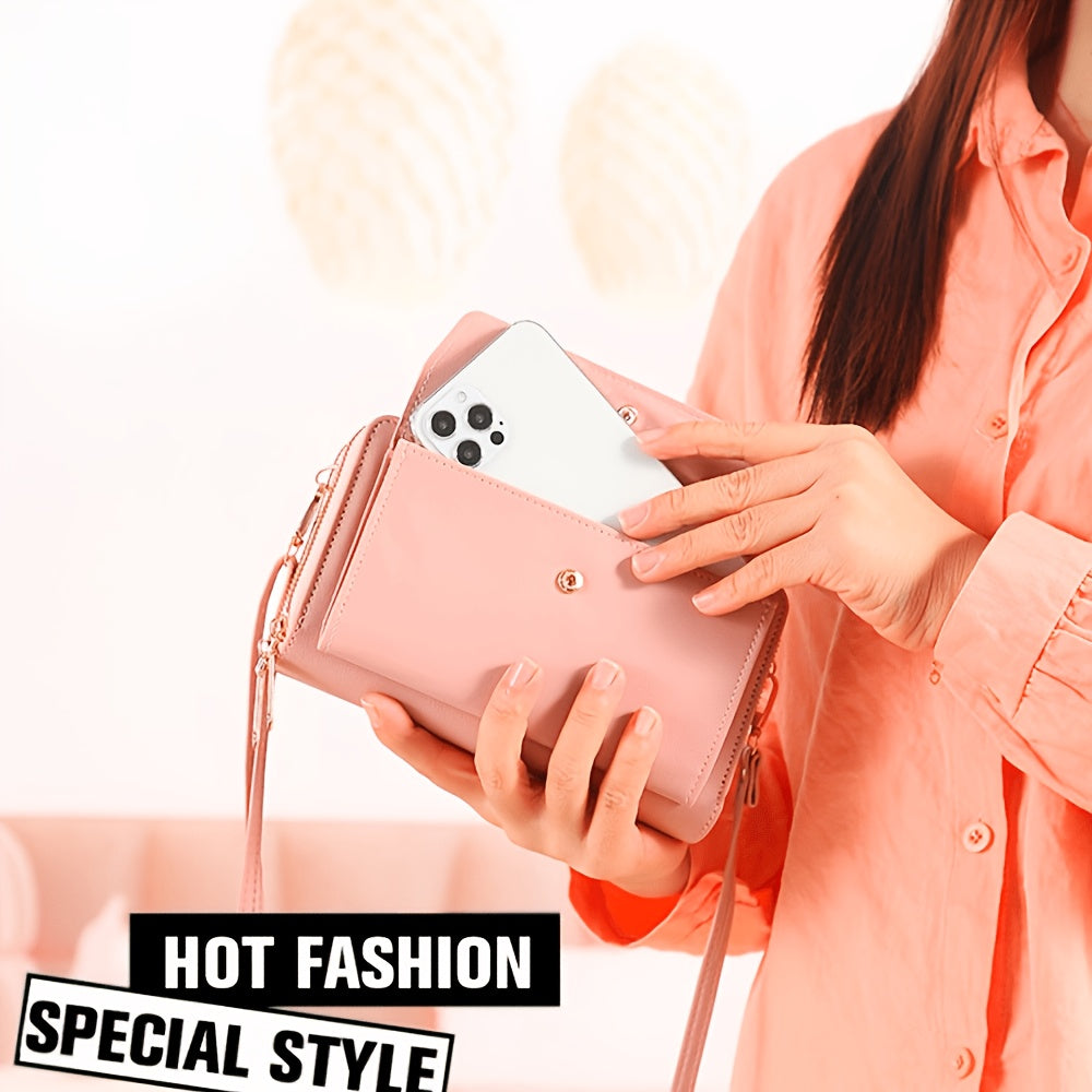 The Minimalist Multi-Compartment Crossbody Phone Wallet