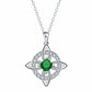 Mystical Birthstone Witches Knot Necklace – Natural Crystal🔮💞