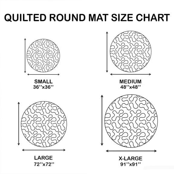 Bass Fishing Rug Sports Abyssal Quilted Round Mat