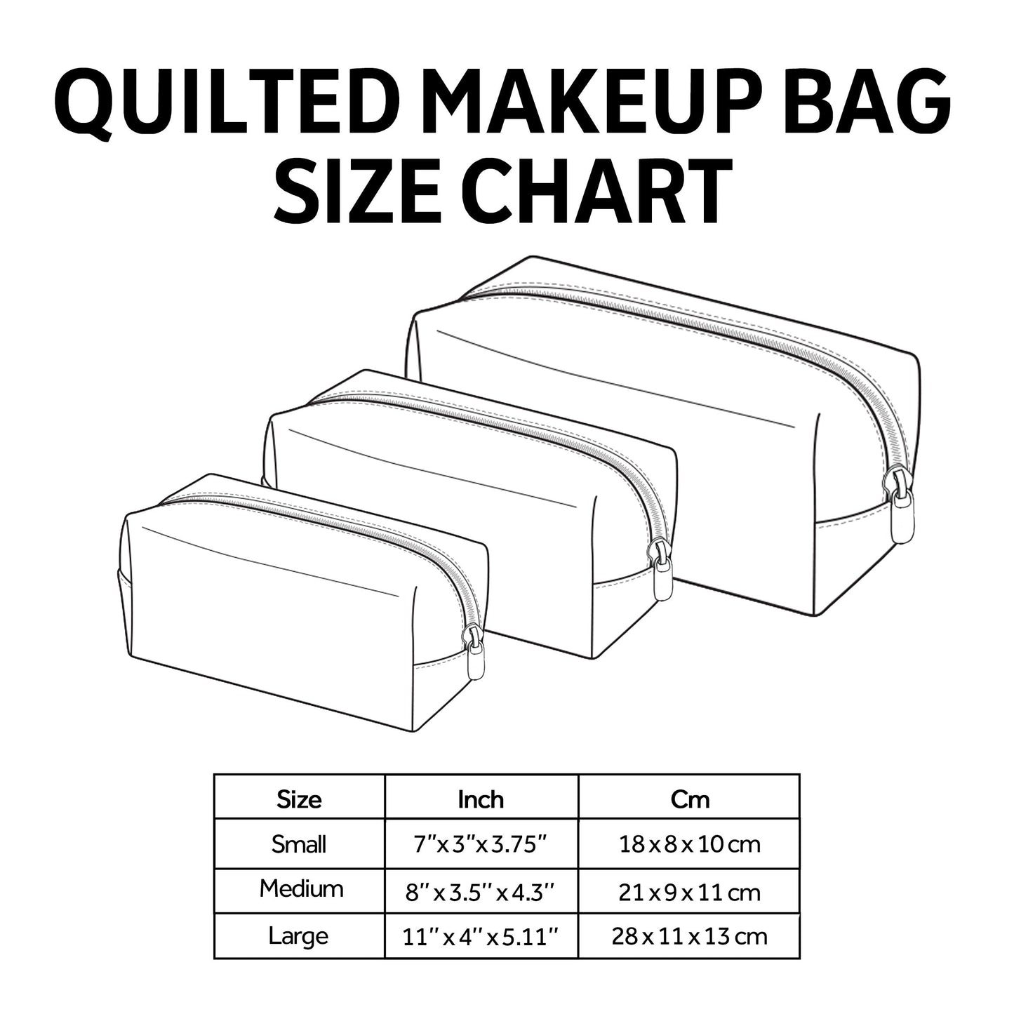 Prickly Whimsy Quilted Makeup Bag