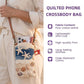 The Sunburst Quilted Slim Phone Crossbody Bag