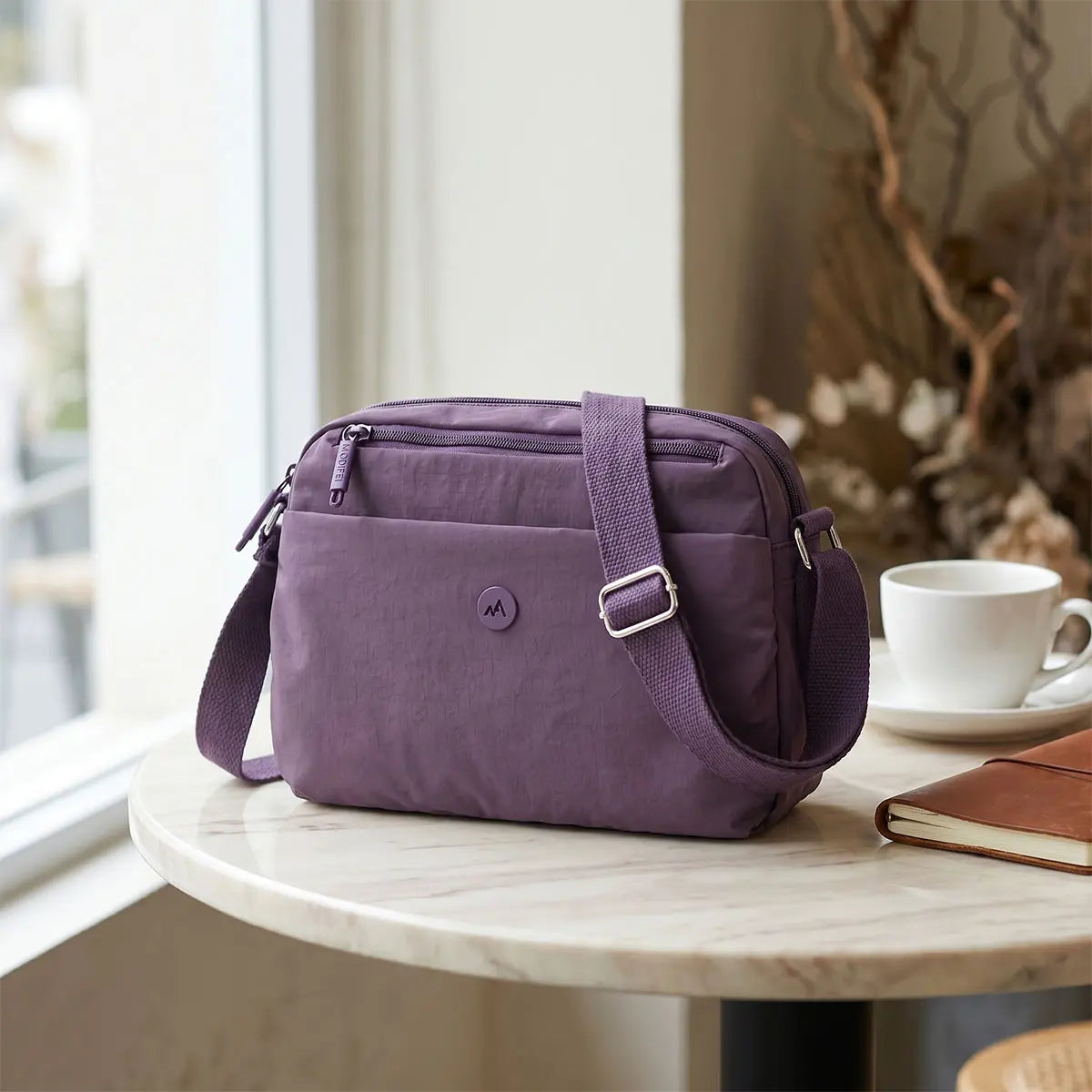 Women's Lightweight Water-Repellent Crossbody Sling Bag