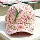 Adjustable Garden Morning Hummingbird Flowers Baseball Cap