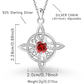 Mystical Birthstone Witches Knot Necklace – Natural Crystal🔮💞