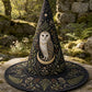 Moonlit Owl Dark Forest Gothic Handcrafted Quilted Witch Hat