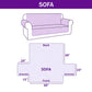Sunshine Quilted Sofa Cover