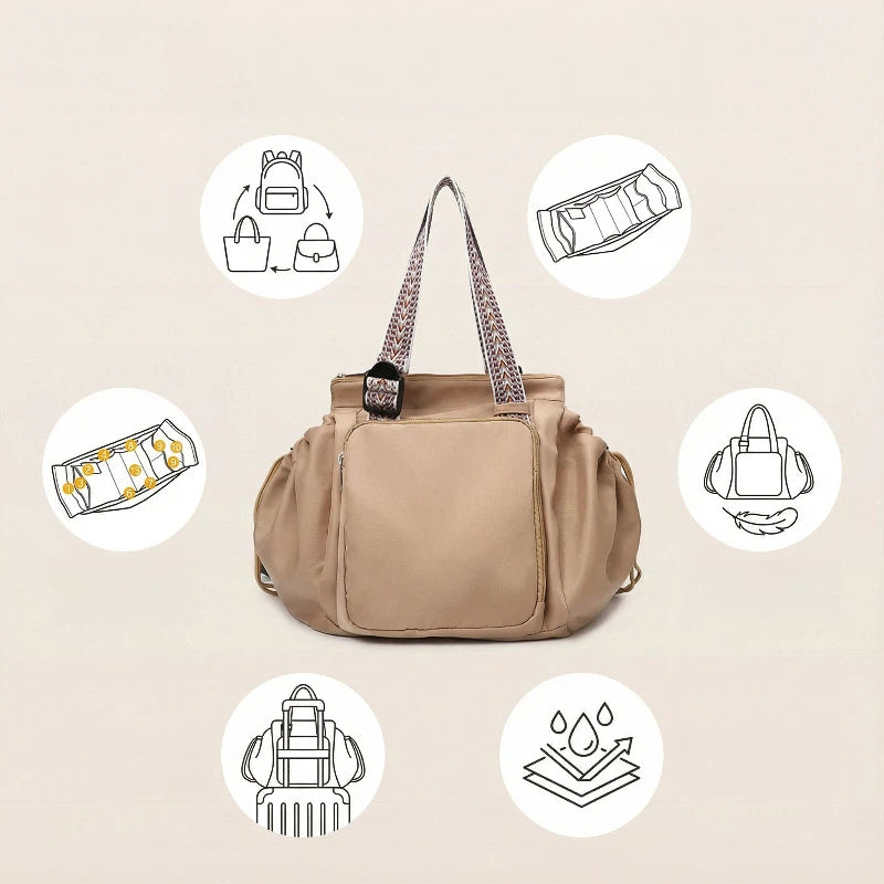 Large Expandable Convertible Travel Tote Bag