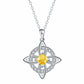 Mystical Birthstone Witches Knot Necklace – Natural Crystal🔮💞