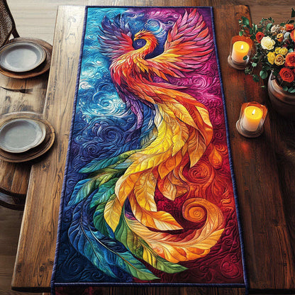 Color Phoenix Quilted Table Runner