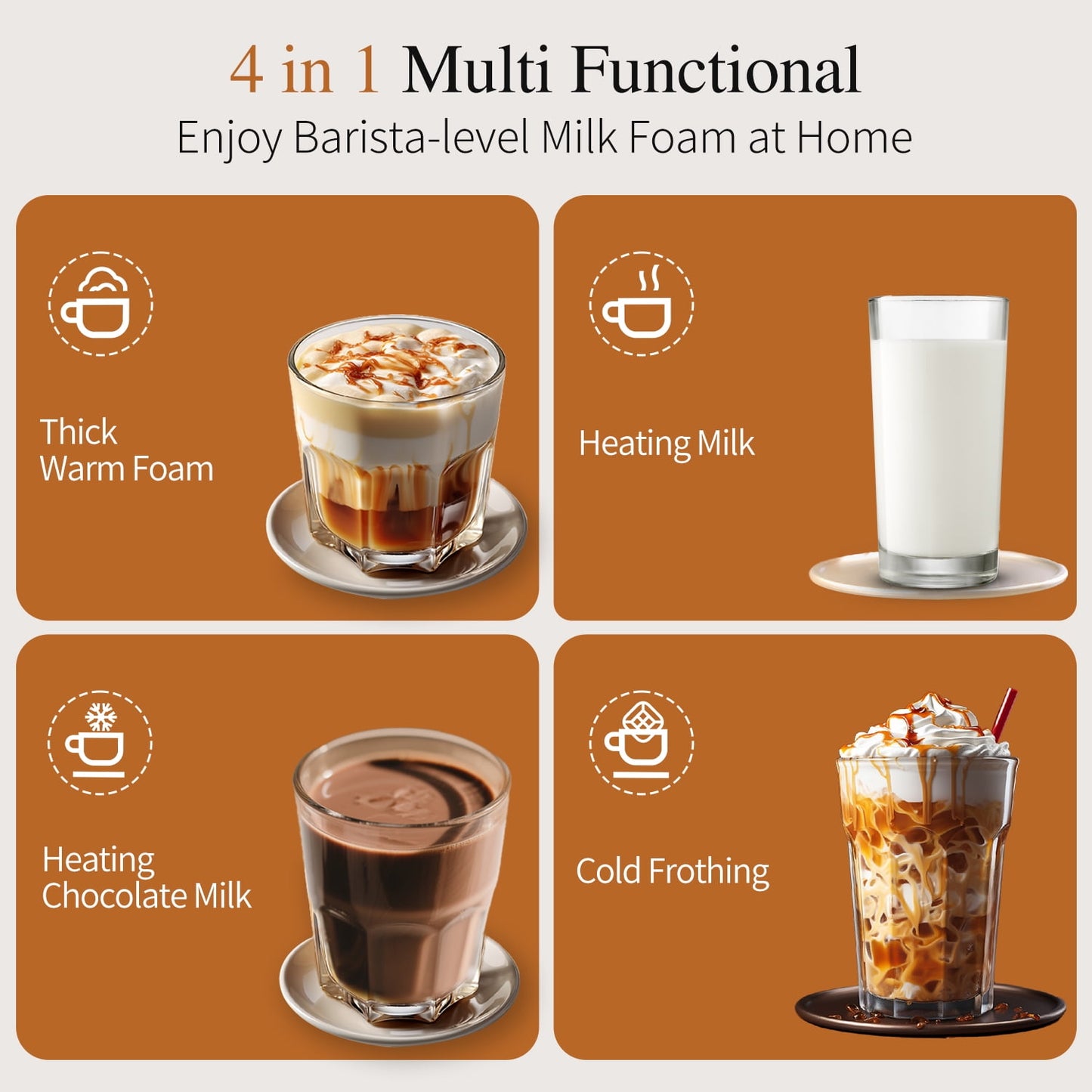 Electric Hot And Cold Milk Whipping Machine
