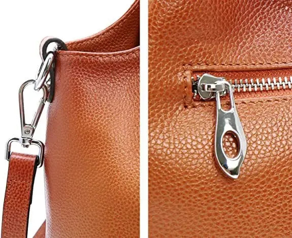 Large Capacity for Commuting Leather Shoulder Bags