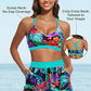 3 Piece Tankini with Shorts - Sporty Swimsuit