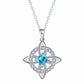 Mystical Birthstone Witches Knot Necklace – Natural Crystal🔮💞