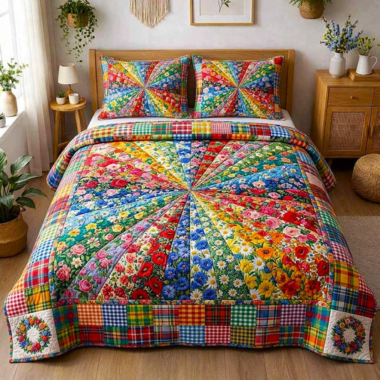 Wild Meadow Quilted Bedding Set