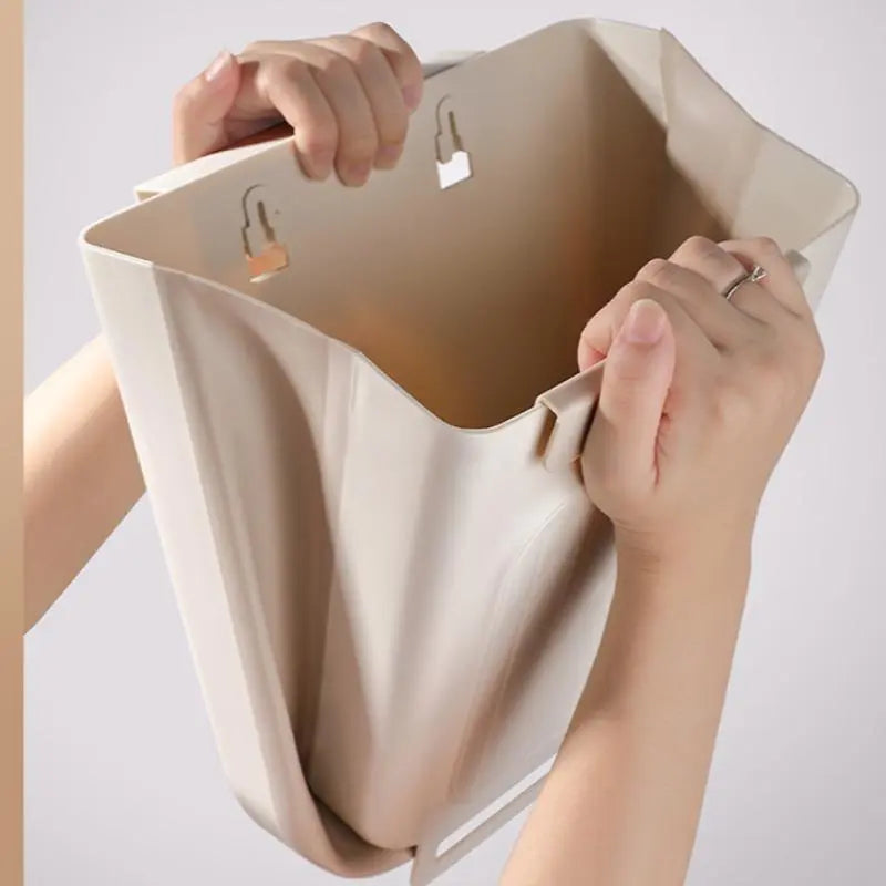 Space Saving Collapsible Foldable Kitchen Trash Can