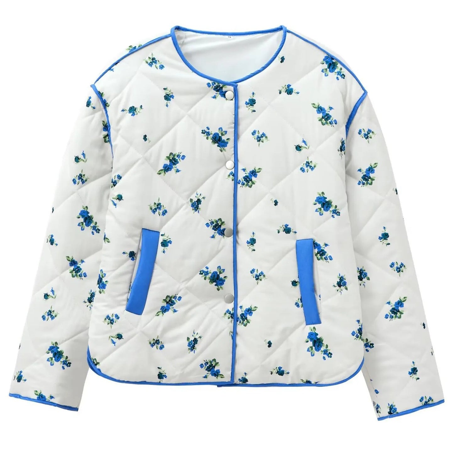 Floral Diamond Quilted Jacket