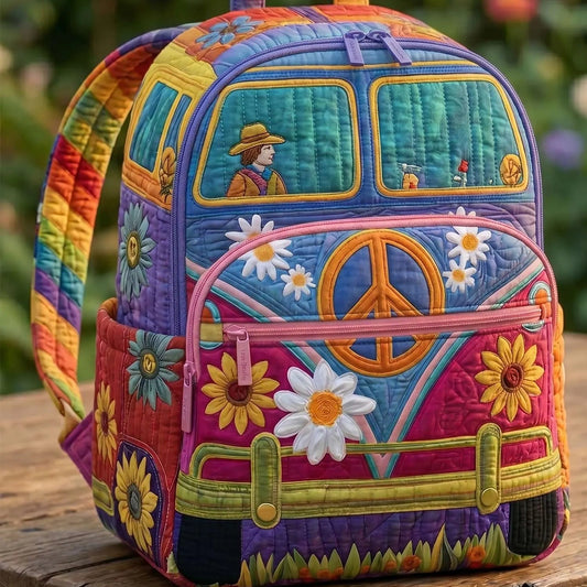 Hippie Van Quilted Backpack