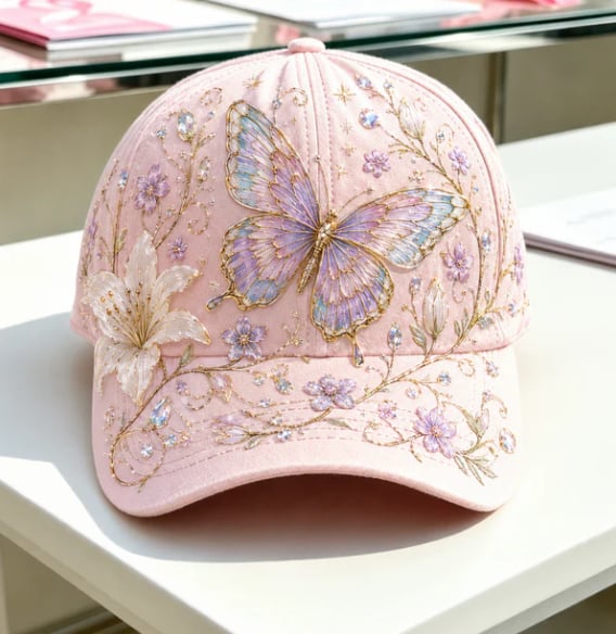 Adjustable Garden Morning Hummingbird Flowers Baseball Cap