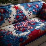 Festive Pine Pride Quilted Sofa Cover