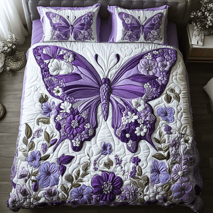Floral Drift Quilted Bedding Set