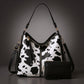 Luxury Leather Print Hobo Anti-theft Handbag