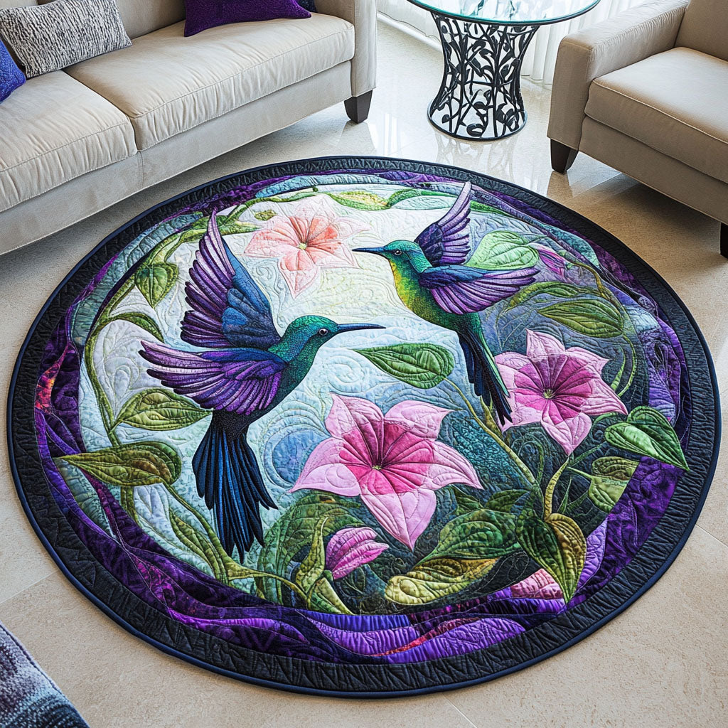 Garden Grace Quilted Round Mat