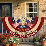 250th Anniversary Quilted Fan Flag