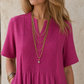 Pin-Tuck Maxi Dress with Pockets