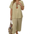 Casual Short-Sleeve Top and Wide-Leg Pants Set