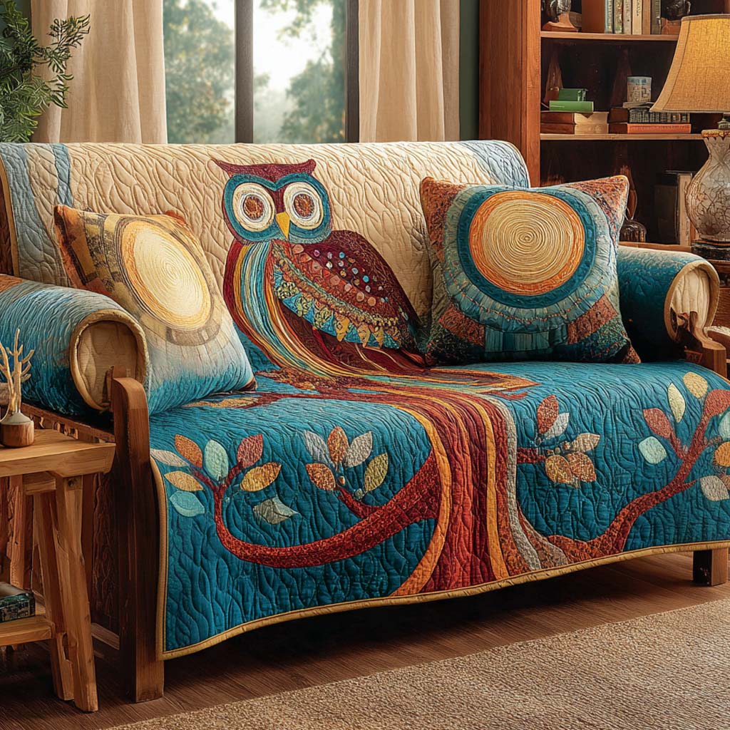 Twilight Perch Quilted Sofa Cover